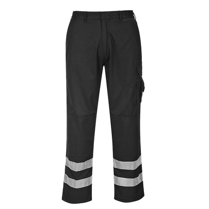 Pantaloni de lucru in talie Portwest IONA S917, cu benzi reflectorizante, 65% poliester, 35% bumbac, 245g