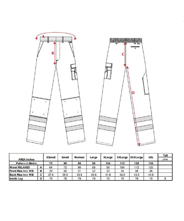 Pantaloni de lucru in talie Portwest IONA S917, cu benzi reflectorizante, 65% poliester, 35% bumbac, 245g
