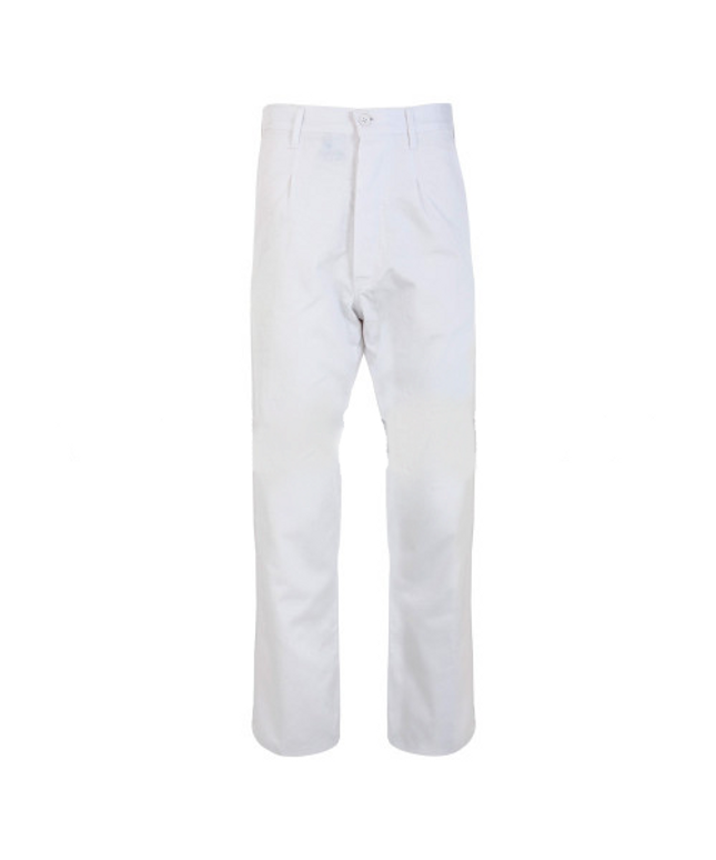 Pantaloni de lucru P&P TEO WHITE, 100% bumbac, 240gr /mp
