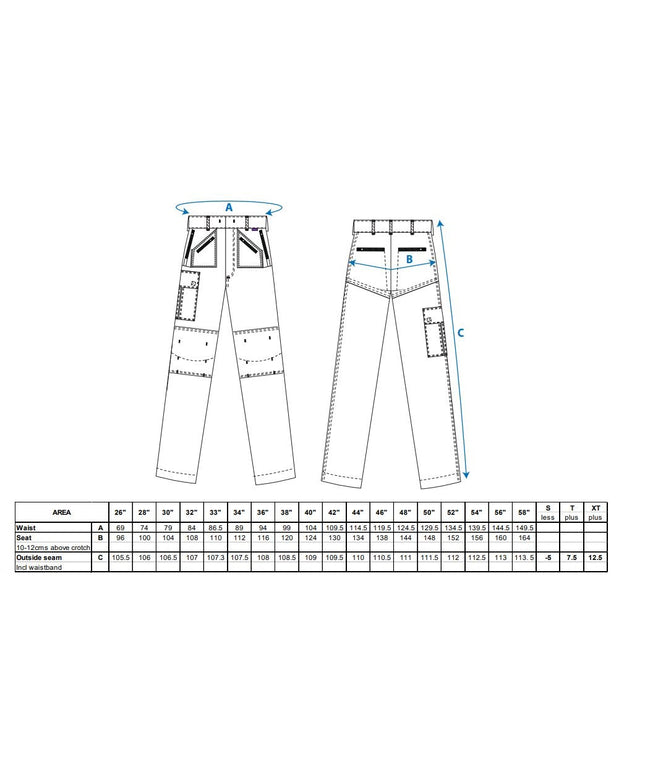 Pantaloni de lucru in talie Portwest ACTION S887, 65% poliester, 35% bumbac, 245g
