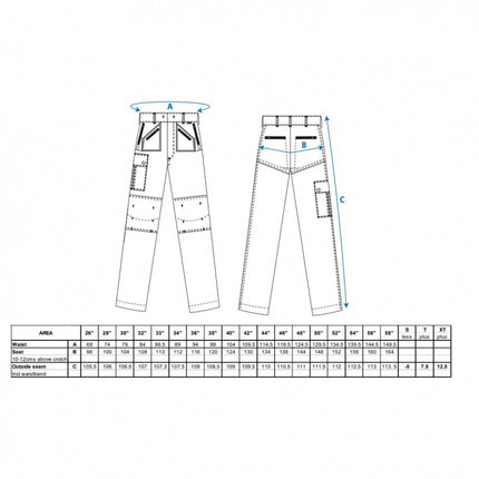 Pantaloni de lucru in talie Portwest ACTION S887, 65% poliester, 35% bumbac, 245g