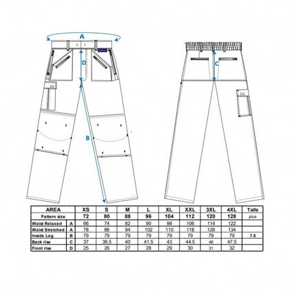 Pantaloni vatuiti de lucru in talie Portwest ACTION LINED C387, 65% poliester, 35% bumbac, 190g