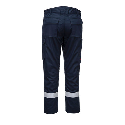 Pantaloni ignifugi reflectorizanti Portwest BIZFLAME ULTRA FR66 ,80% bumbac, 19% poliester, 1% fibra de carbon, 340g