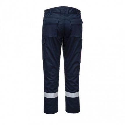 Pantaloni ignifugi reflectorizanti Portwest BIZFLAME ULTRA FR66 ,80% bumbac, 19% poliester, 1% fibra de carbon, 340g