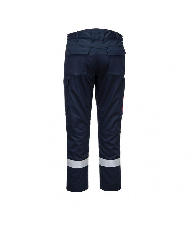 Pantaloni ignifugi reflectorizanti Portwest BIZFLAME ULTRA FR66 ,80% bumbac, 19% poliester, 1% fibra de carbon, 340g