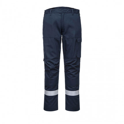 Pantaloni ignifugi reflectorizanti Portwest BIZFLAME ULTRA FR66 ,80% bumbac, 19% poliester, 1% fibra de carbon, 340g