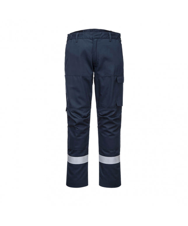 Pantaloni ignifugi reflectorizanti Portwest BIZFLAME ULTRA FR66 ,80% bumbac, 19% poliester, 1% fibra de carbon, 340g