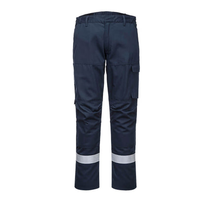 Pantaloni ignifugi reflectorizanti Portwest BIZFLAME ULTRA FR66 ,80% bumbac, 19% poliester, 1% fibra de carbon, 340g