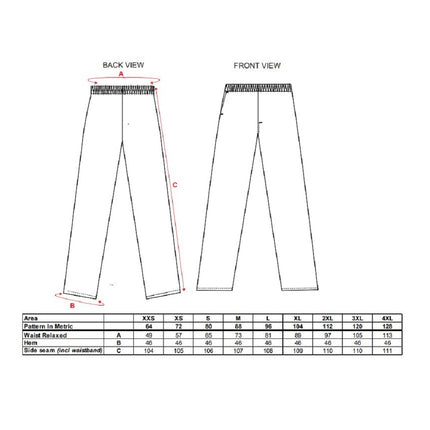 Pantaloni de lucru in talie Portwest 2208, pentru industria alimentara, 65% poliester, 35% bumbac, 190g