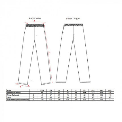 Pantaloni de lucru in talie Portwest 2208, pentru industria alimentara, 65% poliester, 35% bumbac, 190g