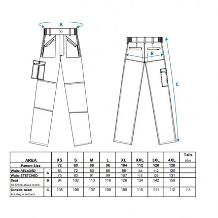 Pantaloni de lucru in talie Portwest ACTION S787, 65% poliester, 35% bumbac, 160g