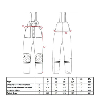 Pantaloni cu pieptar vatuiti de iarna Portwest COLDSTORE CS11, pentru depozite frigorifice, -40C, 100% poliester, 300g