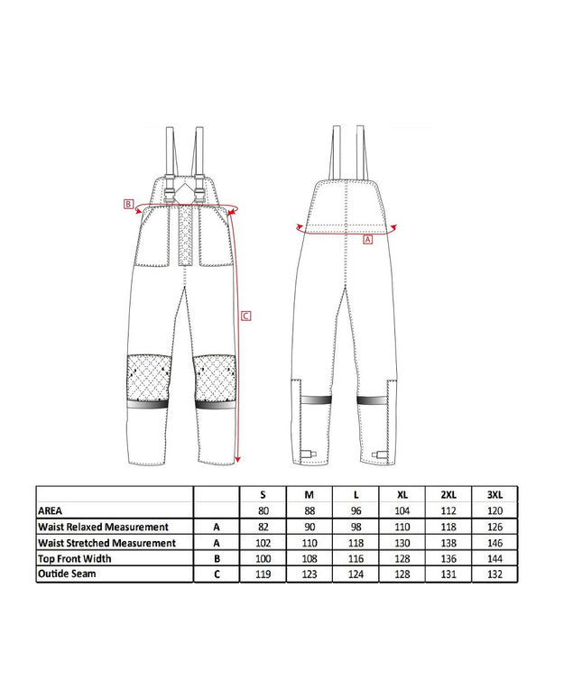 Pantaloni cu pieptar vatuiti de iarna Portwest COLDSTORE CS11, pentru depozite frigorifice, -40C, 100% poliester, 300g
