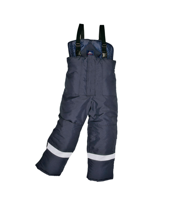 Pantaloni cu pieptar vatuiti de iarna Portwest COLDSTORE CS11, pentru depozite frigorifice, -40C, 100% poliester, 300g