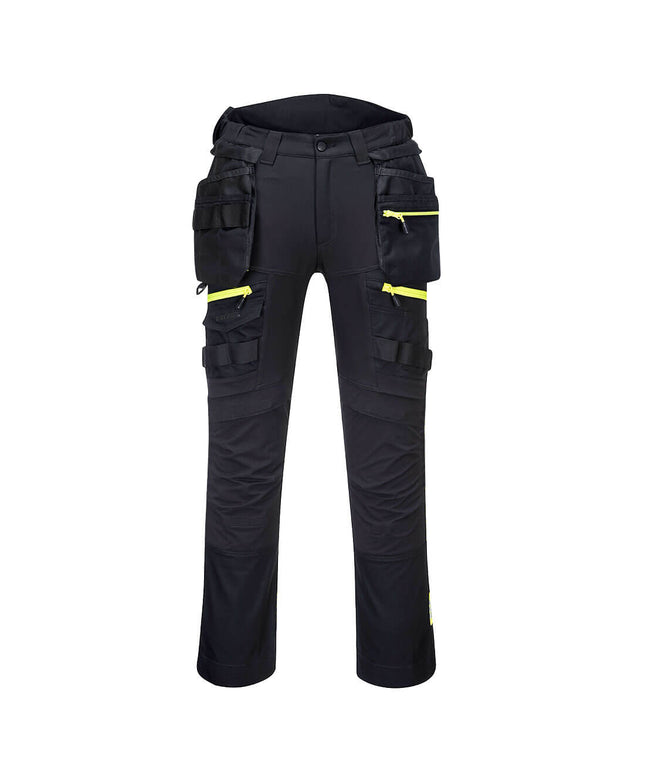 Pantaloni cu buzunare detasabile cu benzi reflectorizante dama Portwest DX452, 93% poliester, 7% elastan, 270 gr/mp