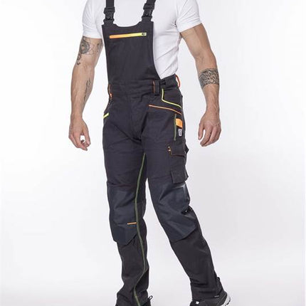 Pantaloni salopeta cu pieptar Ardon CREATRON, 98% bumbac, 2% elastan, 250 gr/mp