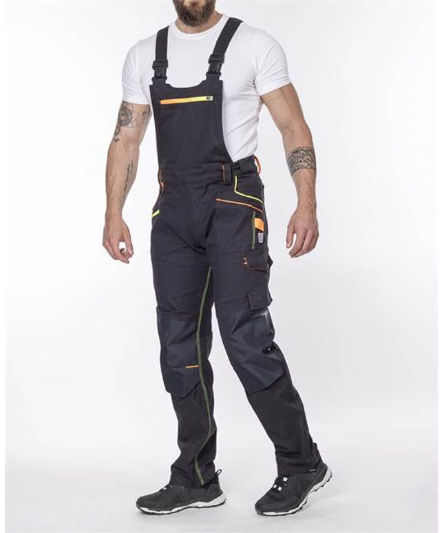 Pantaloni salopeta cu pieptar Ardon CREATRON, 98% bumbac, 2% elastan, 250 gr/mp