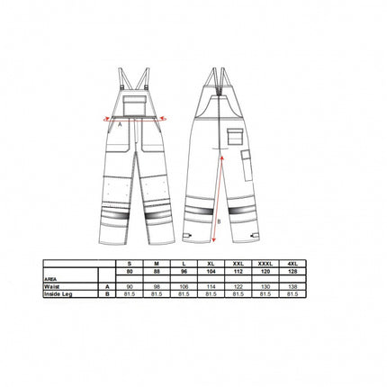 Pantaloni salopeta cu pieptar ignifugi Portwest BIZFLAME PLUS FR27, 99% bumbac, 1% fibra de carbon, 350g