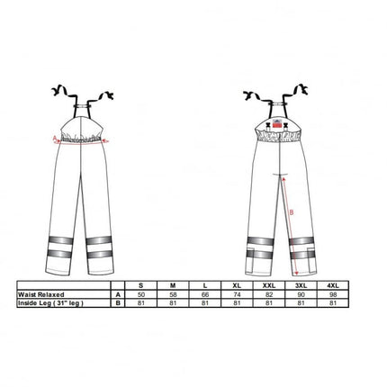 Pantaloni salopeta cu pieptar ignifugi reflectorizanti Portwest BIZFLAME MULTI ARC FR78, 80% bumbac, 19% poliester, 1% fibra de carbon, 380g
