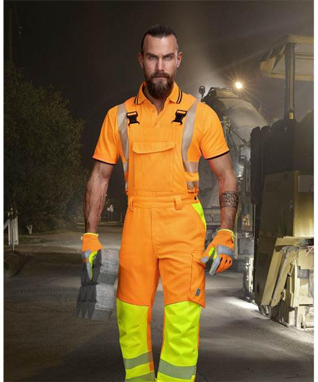 Pantaloni cu pieptar reflectorizanti Ardon SIGNAL, 65% poliester - 35% bumbac, 290 gr/mp