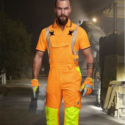 Pantaloni cu pieptar reflectorizanti Ardon SIGNAL, 65% poliester - 35% bumbac, 290 gr/mp