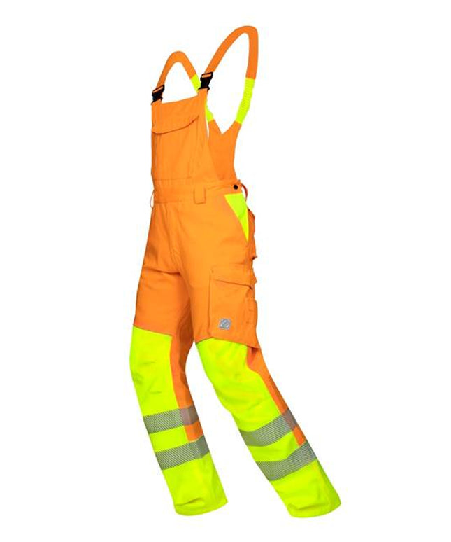 Pantaloni cu pieptar reflectorizanti Ardon SIGNAL, 65% poliester - 35% bumbac, 290 gr/mp