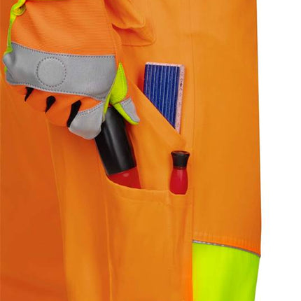 Pantaloni cu pieptar reflectorizanti Ardon SIGNAL, 65% poliester - 35% bumbac, 290 gr/mp