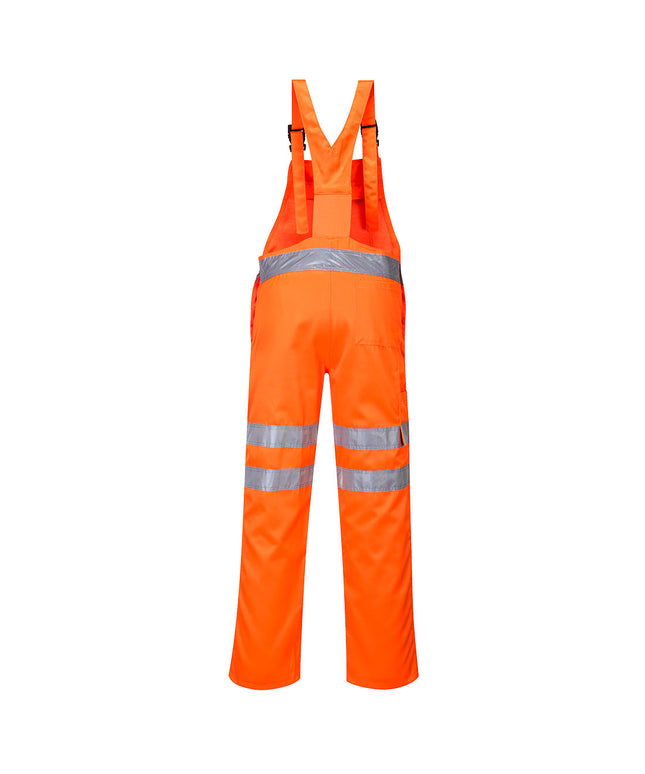 Pantaloni cu pieptar reflectorizanti Portwest RT43, 80% poliester, 20% bumbac, 280 gr/mp