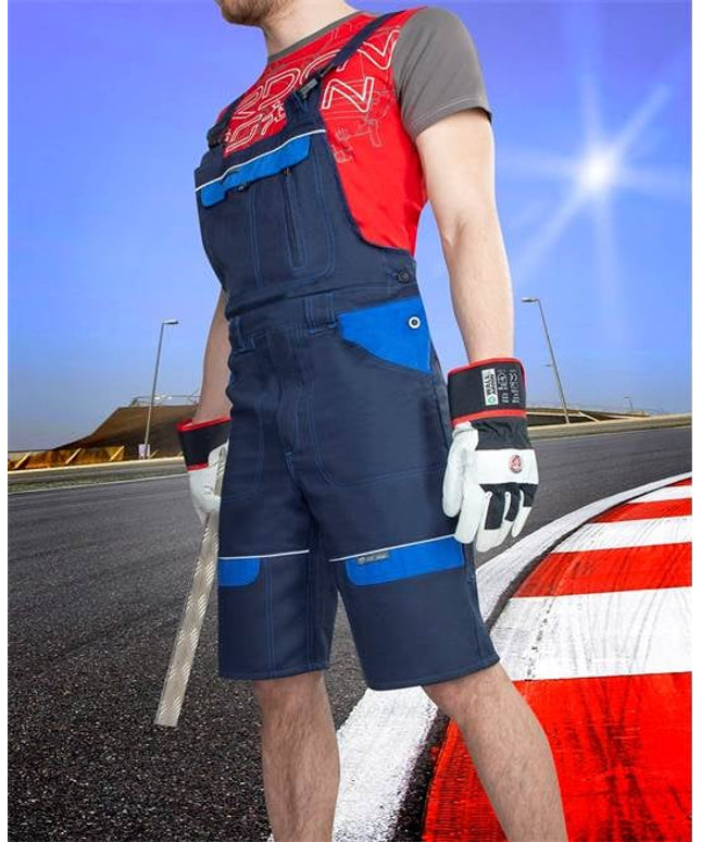 Pantaloni cu pieptar scurti de lucru Ardon COOL TREND, 100% bumbac, 260 gr/mp