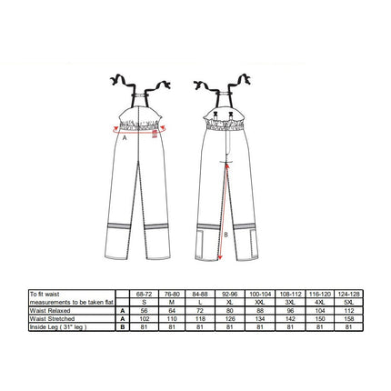 Pantaloni salopeta cu pieptar vatuiti de iarna ignifugi Portwest FR58, antistatici, reflectorizanti, 99% bumbac, 1% fibra de carbon, 350g