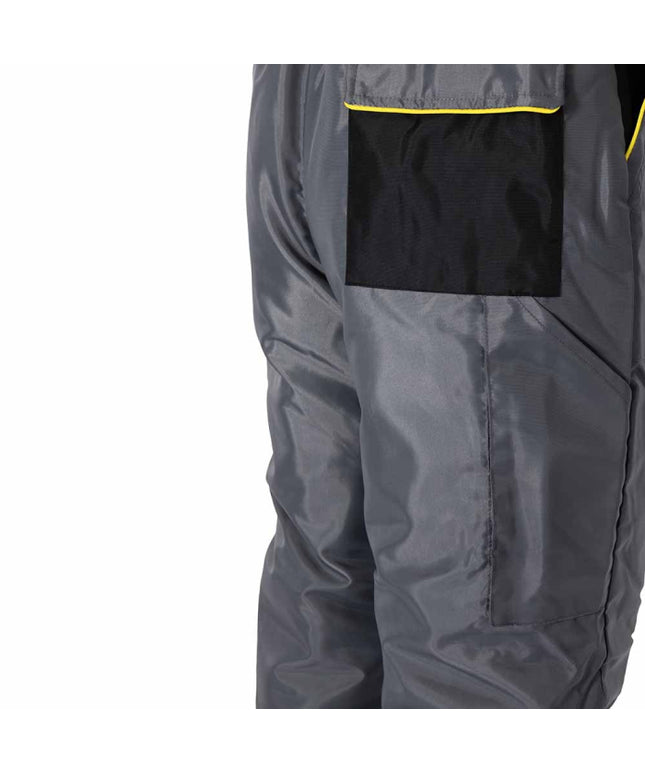 Pantaloni cu pieptar vatuiti de iarna Renania ANDURA WINTER BLUE, 100% poliester