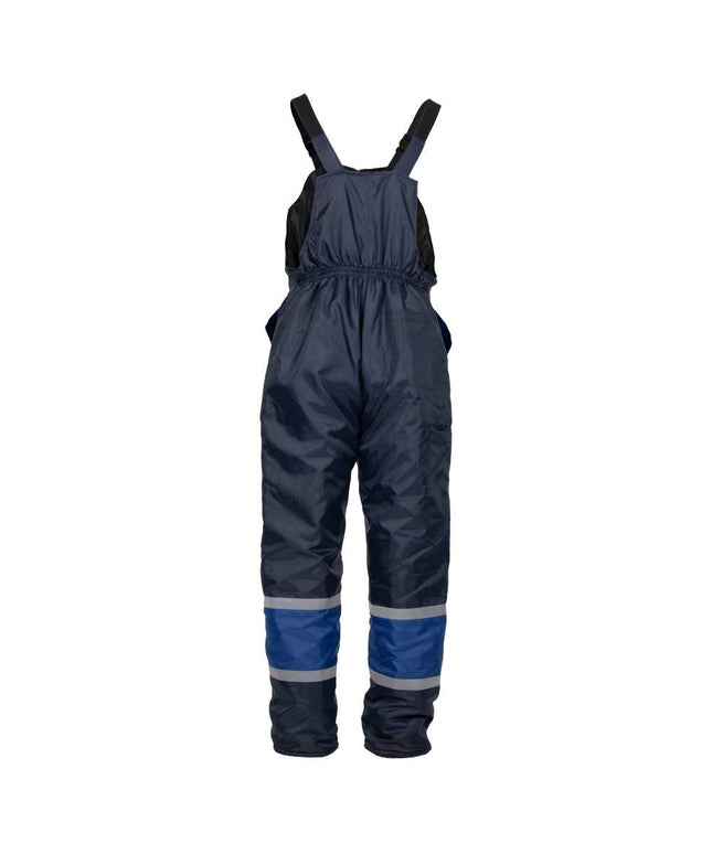 Pantaloni cu pieptar vatuiti de iarna Renania ANDURA WINTER BLUE, 100% poliester