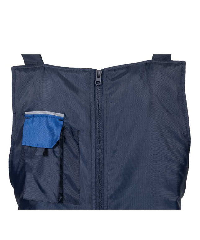 Pantaloni cu pieptar vatuiti de iarna Renania ANDURA WINTER BLUE, 100% poliester