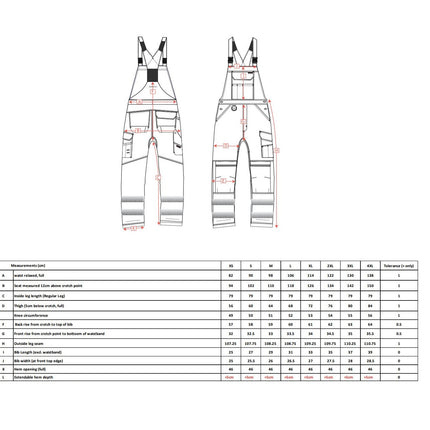 Pantaloni salopeta cu pieptar reflectorizanti Portwest BIB&BRACE PW344 PW3, 65% poliester, 35% bumbac, 300 gr/mp