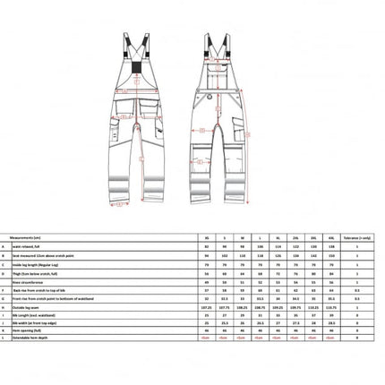 Pantaloni salopeta cu pieptar reflectorizanti Portwest BIB&BRACE PW344 PW3, 65% poliester, 35% bumbac, 300 gr/mp