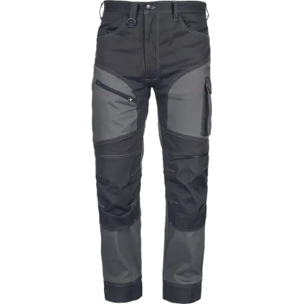 Pantaloni de lucru in talie cu benzi reflectorizante Cerva MAX NEO HV, 65% poliester, 35% bumbac, 250 gr/mp