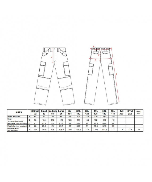 Pantaloni de lucru in talie Portwest COMBAT C703, 65% poliester, 35% bumbac, 245g