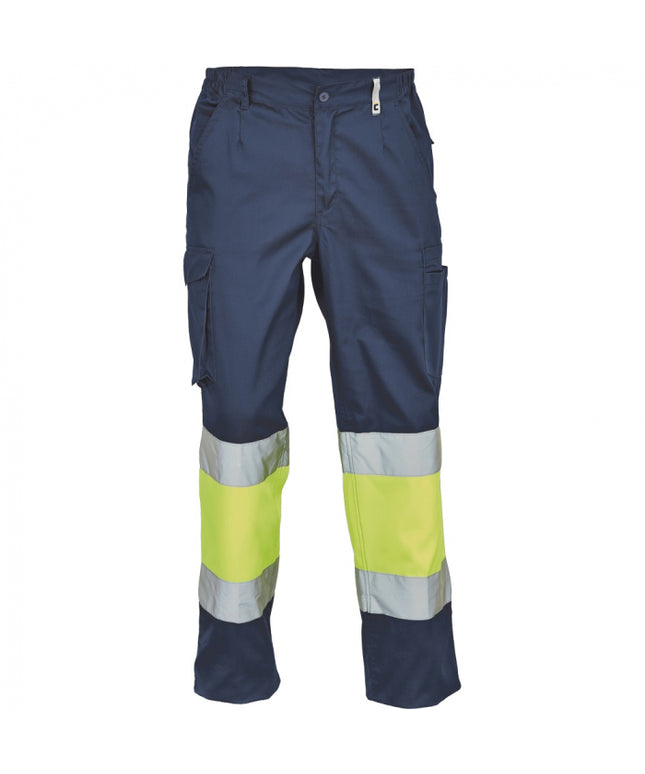 Pantaloni de lucru cu benzi reflectorizante Cerva BILBAO HV, 65% poliester, 35% bumbac, 195 gr/mp