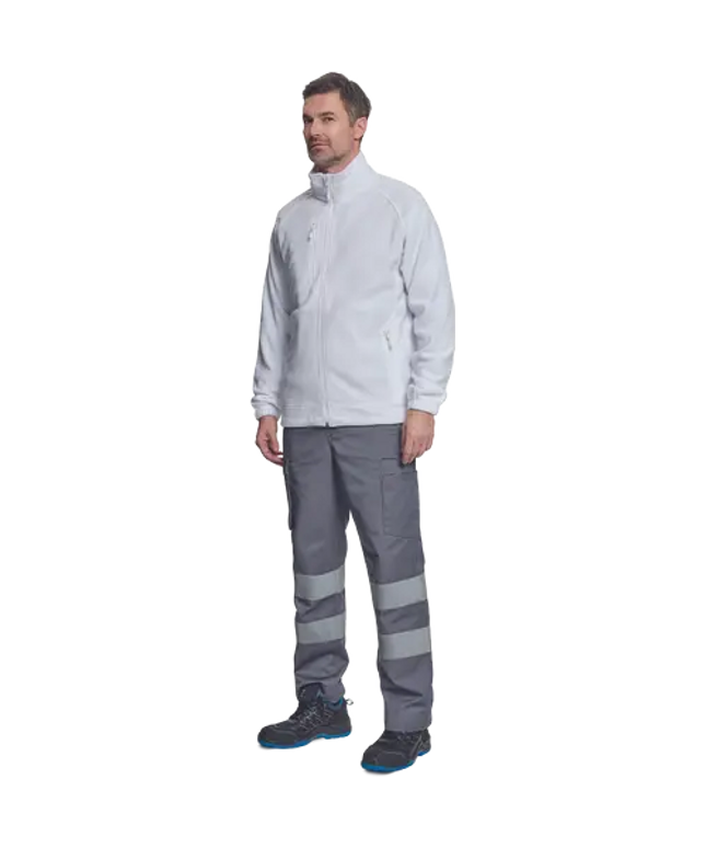 Pantaloni de lucru cu benzi reflectorizante Cerva HUELVA REFLEX, 65% poliester, 35% bumbac, 195 gr/mp