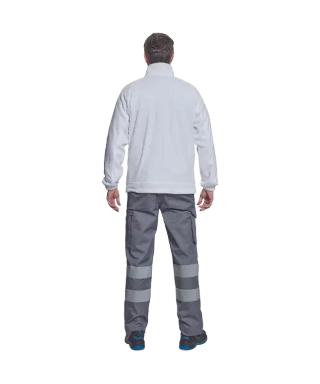 Pantaloni de lucru cu benzi reflectorizante Cerva HUELVA REFLEX, 65% poliester, 35% bumbac, 195 gr/mp