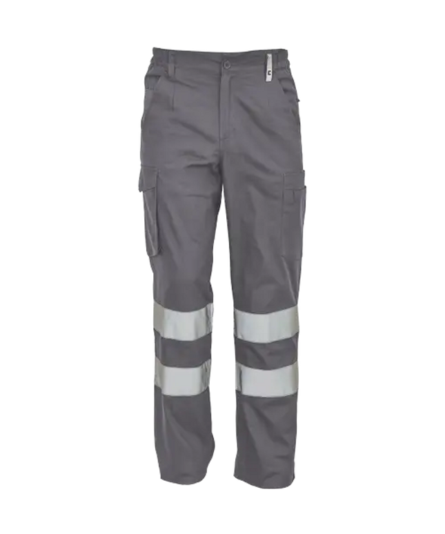 Pantaloni de lucru cu benzi reflectorizante Cerva HUELVA REFLEX, 65% poliester, 35% bumbac, 195 gr/mp