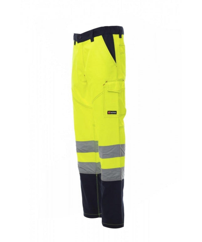 Pantaloni de lucru cu benzi reflectorizante Payper CHARTER, 50% bumbac, 50% poliester, 250 gr/mp