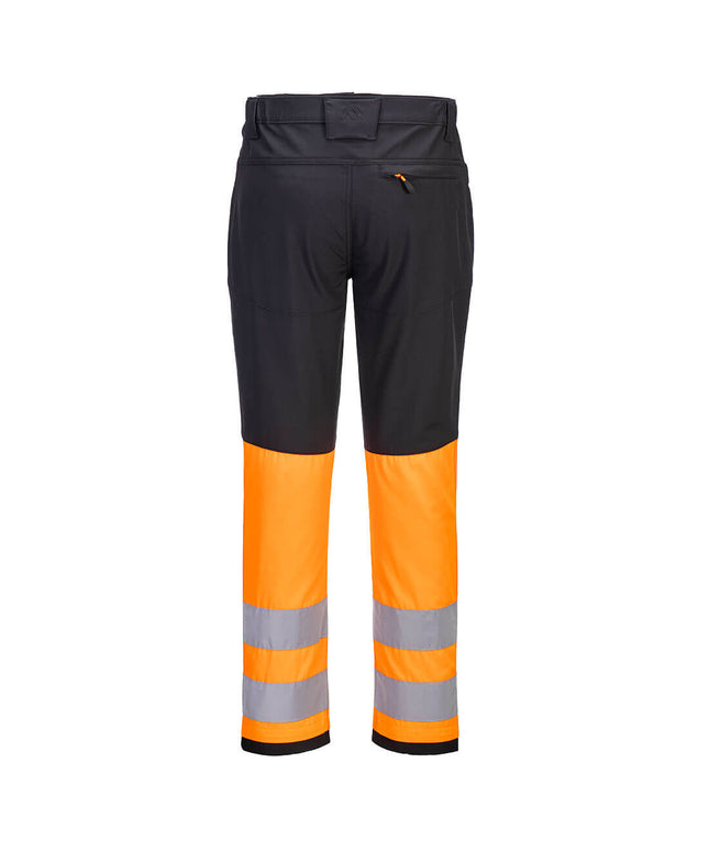 Pantaloni de lucru cu benzi reflectorizante Portwest CD888, 93% poliester, 7% elastan, 195 gr/mp