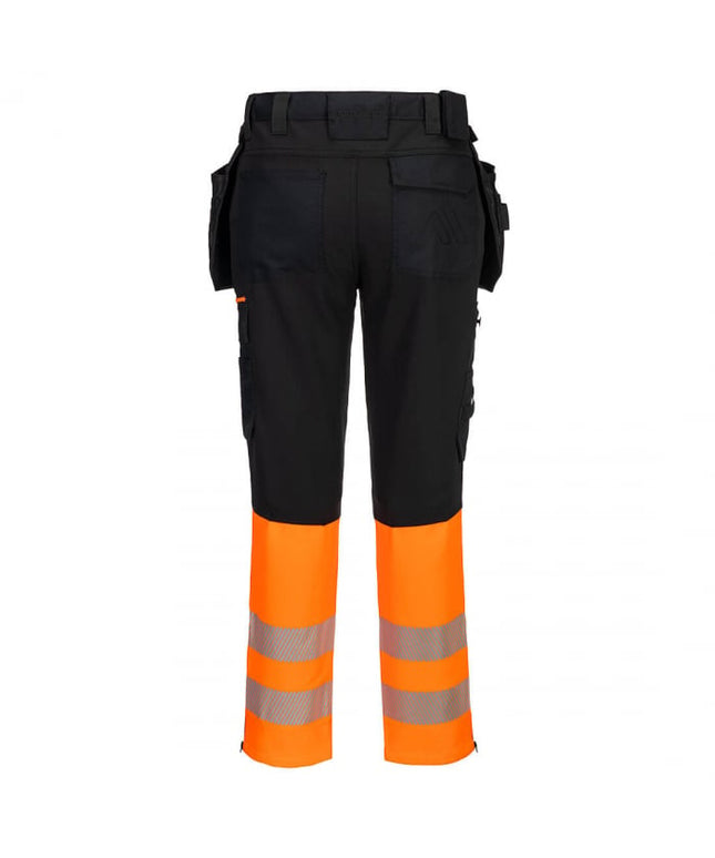 Pantaloni de lucru cu benzi reflectorizante Portwest DX457, 93% poliester, 7% elastan, 270 gr/mp