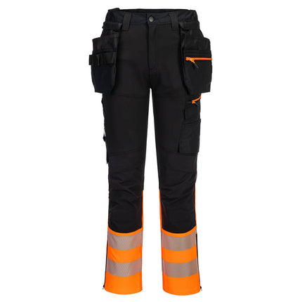 Pantaloni de lucru cu benzi reflectorizante Portwest DX457, 93% poliester, 7% elastan, 270 gr/mp