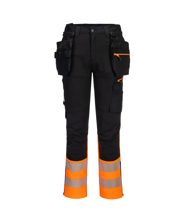 Pantaloni de lucru cu benzi reflectorizante Portwest DX457, 93% poliester, 7% elastan, 270 gr/mp