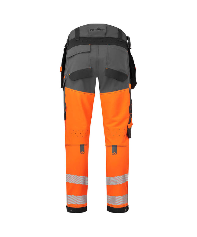 Pantaloni de lucru cu benzi reflectorizante Portwest EV442, 92% nylon, 8% elastan, 230 gr/mp-APROV GALBEN 29.03
