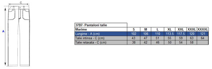 Pantaloni de lucru cu benzi reflectorizante Renania Warning ROAD, 100% bumbac, 260gr/mp