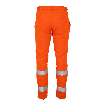 Pantaloni de lucru cu benzi reflectorizante Renania Warning ROAD, 100% bumbac, 260gr/mp