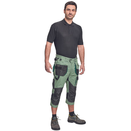 Pantaloni de lucru in talie 3/4 Cerva DAYBORO, 62% bumbac, 35% poliester, 3% elastan, 260 gr/mp